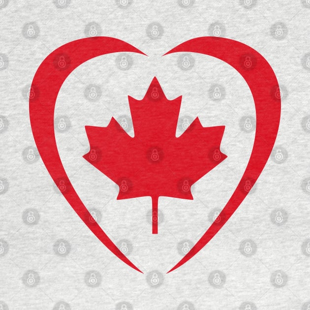 Canadian Patriot Flag Series (Heart) by Village Values